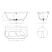 Ванна пристенная Salini Sofia Wall 160x80 (S-Sense, глянцевый)