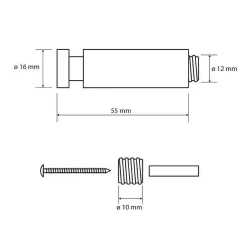 DARK: Крючок 55 мм