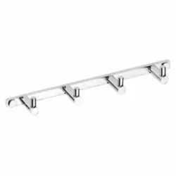 Вешалка-планка OMEGA с 4-мя крючками 270*25*40мм, хром
