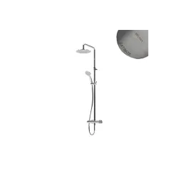 Душевая система с верхней лейкой из нержавеющей стали UltraThin (Ультра тонкая) Ø250 мм Lusitano 107 282 1ST Satinox