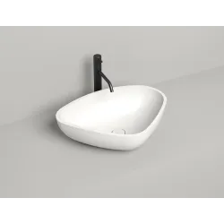 Раковина накладная Salini GLORIA 06 (S-Stone, матовый) 56x39 см