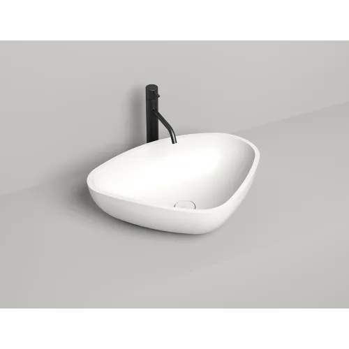 Раковина накладная Salini GLORIA 06 (S-Stone, матовый) 56x39 см