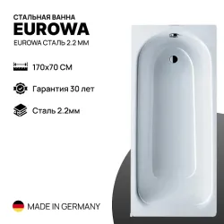 Стальная ванна Eurowa 312-1 (170*70)