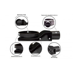 Душевой трап щелевой Pestan Confluo Slim Line 850 BLACK MATTE NEW  (стар. арт - 13101022)
