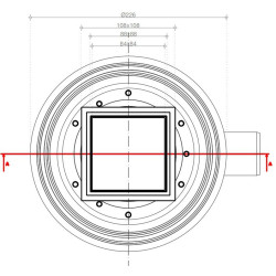 13702562 / Трап точечный Pestan Confluo Standart PLATE 1 10X10 2 IN 1