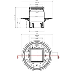 Трап точечный Pestan Confluo Standart VERTICAL PLATE 10X10 2 IN 1 NEW