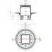 Трап точечный Pestan Confluo Standart VERTICAL PLATE 10X10 2 IN 1 NEW