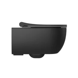 Унитаз подвесной V-Tondo Rimless (54,5х36х33) черный мат.