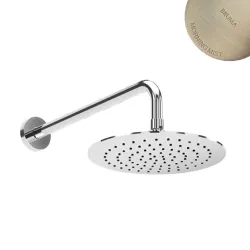 Душевая лейка стальная, Ø300 мм с настенным держателем - BlueR 145 526 5MM Morning Mist