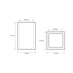 GAMMA: Держатель зубных щеток, oтдельностоящий, белый