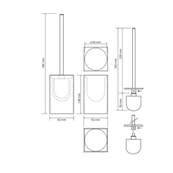 GAMMA: Ёршик напольный, черный