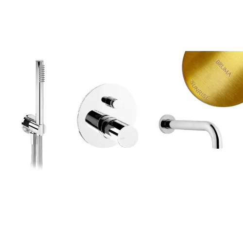 Система скрытого монтажа для ванны Bruma Adagio на 2 потока Set 193 130 1 SR-DoubleB, Sunrise