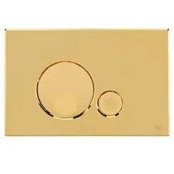 Кнопка смыва механическая OLI Globe  золото