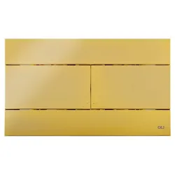 Кнопка смыва механическая OLI Slim  золотая глянцевая