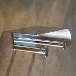 ORGANIC: Двойной держатель для бумаги с полкой