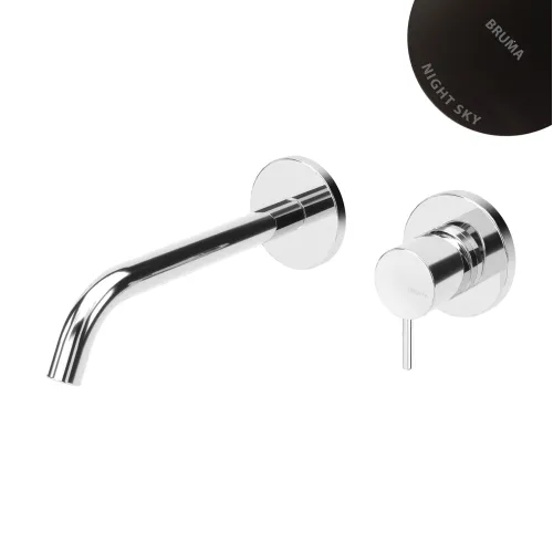 Смеситель для раковины скрытого монтажа Leaf 167 012 1NS Night sky (излив 200 мм, ручка тип 2)
