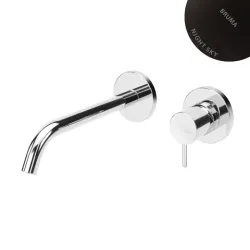 Смеситель для раковины скрытого монтажа Leaf 167 012 1NS Night sky (излив 200 мм, ручка тип 2)