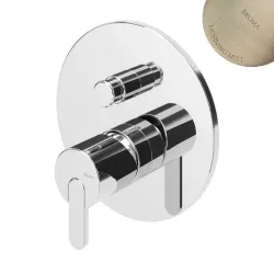 Смеситель скрытого монтажа Leaf Morning Mist 167 130 1MM  (на 2 потока)