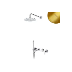 Душевой набор, скрытого монтажа, душевой лейкой Ø250 мм и наливом на ванну Leaf 167 240 0SR Sunrise