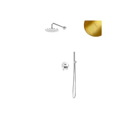 Душевой набор, скрытого монтажа, с латунной душевой лейкой Ø250 мм и ручным душем Elo ручка тип 2 Leaf 167 722 2SR Sunrise