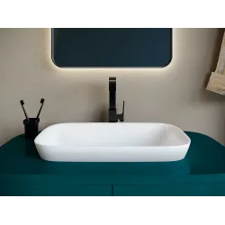 Раковина полувстраиваемая Salini MAREA 02 (S-Stone, матовый) 60x40 см
