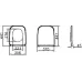 Сиденье Vitra Integra черное матовое Soft-Close для унитаза 7082B083-0075