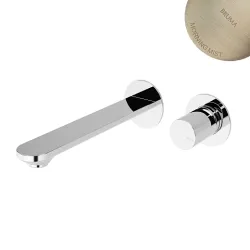 Смеситель для раковины на 2 отверстия, настенный. Adagio 193 010 0MM Morning Mist