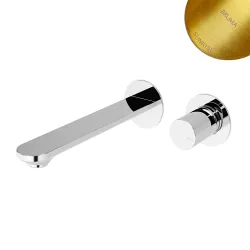 Смеситель для раковины на 2 отверстия, настенный. Adagio 193 010 0SR Sunrise