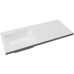 Раковина Madera Kamilla 120x48 см, левая (для установки над стиральной машиной) - только в комплекте с тумбой