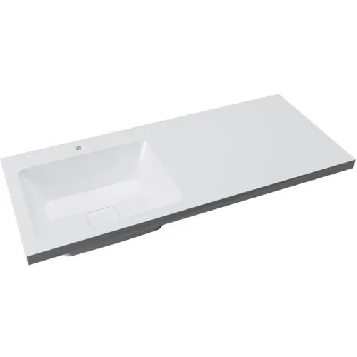 Раковина Madera Kamilla 120x48 см, левая (для установки над стиральной машиной) - только в комплекте с тумбой