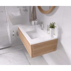 Раковина Madera Modul 80x45 см литьевой мрамор (без отверстия под смеситель)