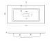 Раковина Madera Modul 80x45 см литьевой мрамор (без отверстия под смеситель)