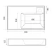 Раковина Madera Vega 80x50 см (для установки над стиральной машиной)