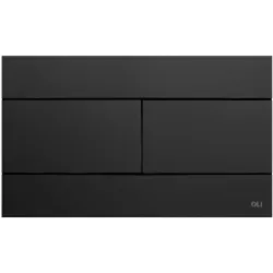 Кнопка смыва механическая OLI Slim  черная soft-touch