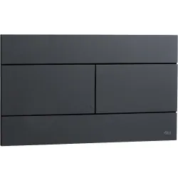 Кнопка смыва механическая OLI Slim  черная soft-touch