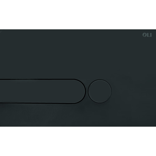 Кнопка смыва механическая OLI Iplate  черный soft-touch