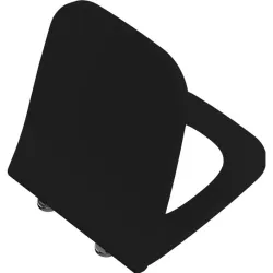 Унитаз подвесной Vitra Integra Square безободковый, черный мат. + сиденье soft-close (РАСПРОДАЖА)