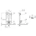 Клавиша смыва для инсталляции Vitra Root Square , механическая, хром