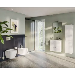 Унитаз подвесной Vitra Mia Round SmoothFlush безободковый, с сиденьем микролифт