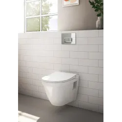 Унитаз подвесной VitrA S50 Rim-Ex безободковый унитаз с бидеткой + сиденье soft-close