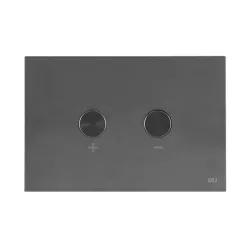 Кнопка смыва пневматическая OLI Blink Gun Metal (вороненая сталь) - ультратонкий металл
