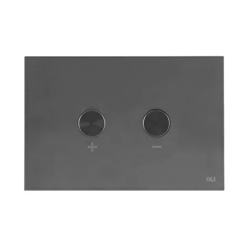 Кнопка смыва пневматическая OLI Blink Gun Metal (вороненая сталь) - ультратонкий металл