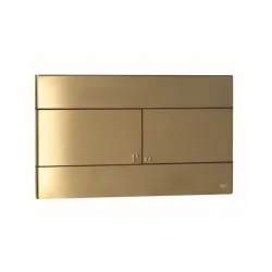 Кнопка смыва механическая OLI Slim  INOX (золото) - металлическая