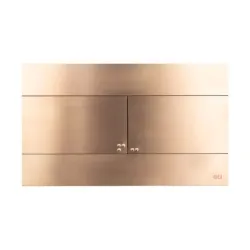 Кнопка смыва механическая OLI Slim  INOX (бронза/медь) - металлическая