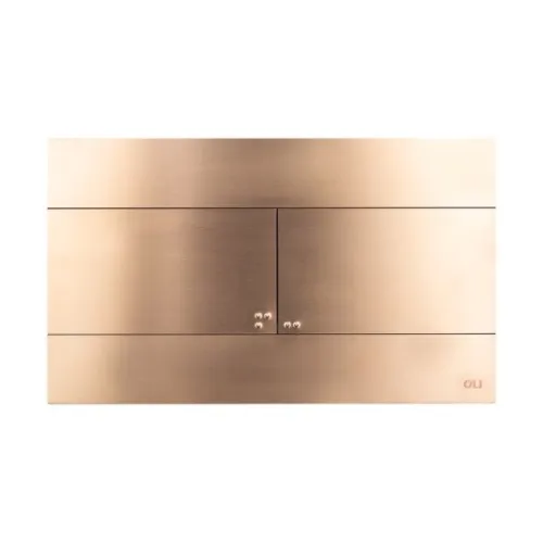 Кнопка смыва механическая OLI Slim  INOX (бронза/медь) - металлическая