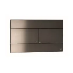 Кнопка смыва механическая OLI Slim  INOX (gun metal) - металлическая
