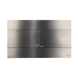 Кнопка смыва механическая OLI Slim  INOX (gun metal) - металлическая
