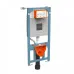 Комплект: подвесной безободковый унитаз S40 SmoothFlush с тонким сиденьем с микролифтом, инсталляцией и панелью управления глянцевый хром