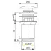 Донный клапан для раковины AlcaPlast -BL-01