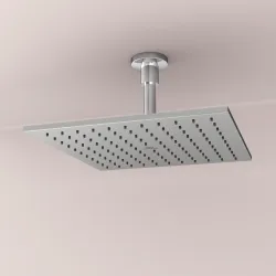 Квадратный верхний душ Ideal Standard IDEALRAIN 300 мм - латунь (силиконовые форсунки “Easy clean“)